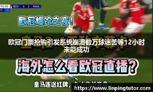 欧冠门票抢购引发系统崩溃数万球迷苦等12小时未能成功